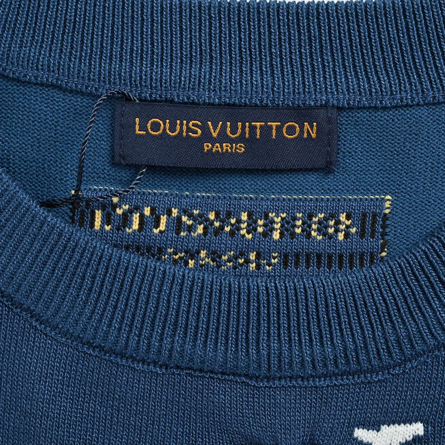 Louis Vuitton/Louis Vuitton Cloud Jazz Trumpet Silhouette Jacquard Knit Short Sleeve